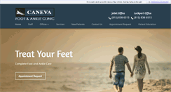 Desktop Screenshot of canevafootclinic.com